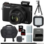 Canon PowerShot G7 X and 2x Batteries, 64GB, LED, Tripod & more!