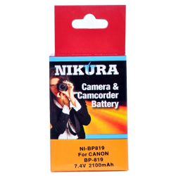 NI-BP819 Extended Battery For Canon BP-819