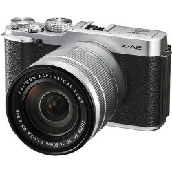 Fujifilm X-A2 Mirrorless Digital Camera with 16-50mm Lens Silver