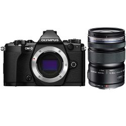 Olympus OM-D E-M5 Mark II Mirrorless Micro Four Thirds Digital Camera with 12-50mm Lens Kit (Black)