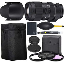 Sigma 50-100mm f/1.8 DC HSM Art Lens for Nikon F (693955) + AOM Bundle Package Kit - International Version (1 Year AOM Wty)