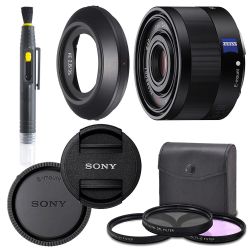 Sony Sonnar T FE 35mm f/2.8 ZA Lens with AOM Pro Kit. Includes: UV Filter, Circular Polarizing Filter, Fluorescent Day Filter, Sony Lens Hood, Front & Rear Caps