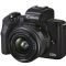 Canon EOS M50 Mark II Mirrorless Digital Camera 15-45mm Lens (Black)