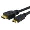 6 Feet Gold  for camera Plated HDMI to HDMI Mini Cable