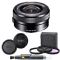 Sony SELP1650 16-50mm Power Zoom Lens (Black) + 8PC Kit Includes 3 Piece Filter Kit