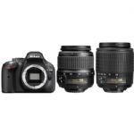 D5200 24.1 MP Digital SLR Camera - Black - AF-S DX 18-55mm and 55-200mm lenses