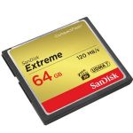 64GB Extreme Compact Flash Memory Card, - Transfer speed up to 120MB/s