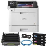 Brother Business Color Laser Printer, HL-L8360CDW, Wireless Networking, Automatic Duplex Printing, Mobile Printing, Cloud Printing + Ethernet Cable Bundle