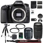 AOM Canon EOS 80D Digital SLR Camera + 18-55mm STM + 75-300mm III Lens