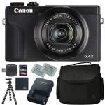 Canon PowerShot G7 X Mark III Digital Camera (Black) (3637C001) + AOM 128GB Bundle Package Kit - International Version (1 Year AOM Wty)