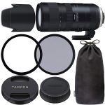 Tamron SP 70-200mm f/2.8 Di VC USD G2 Lens for Nikon F with 77mm Ultraviolet (UV) Filter, 77mm Polarizing (C-PL) Filter