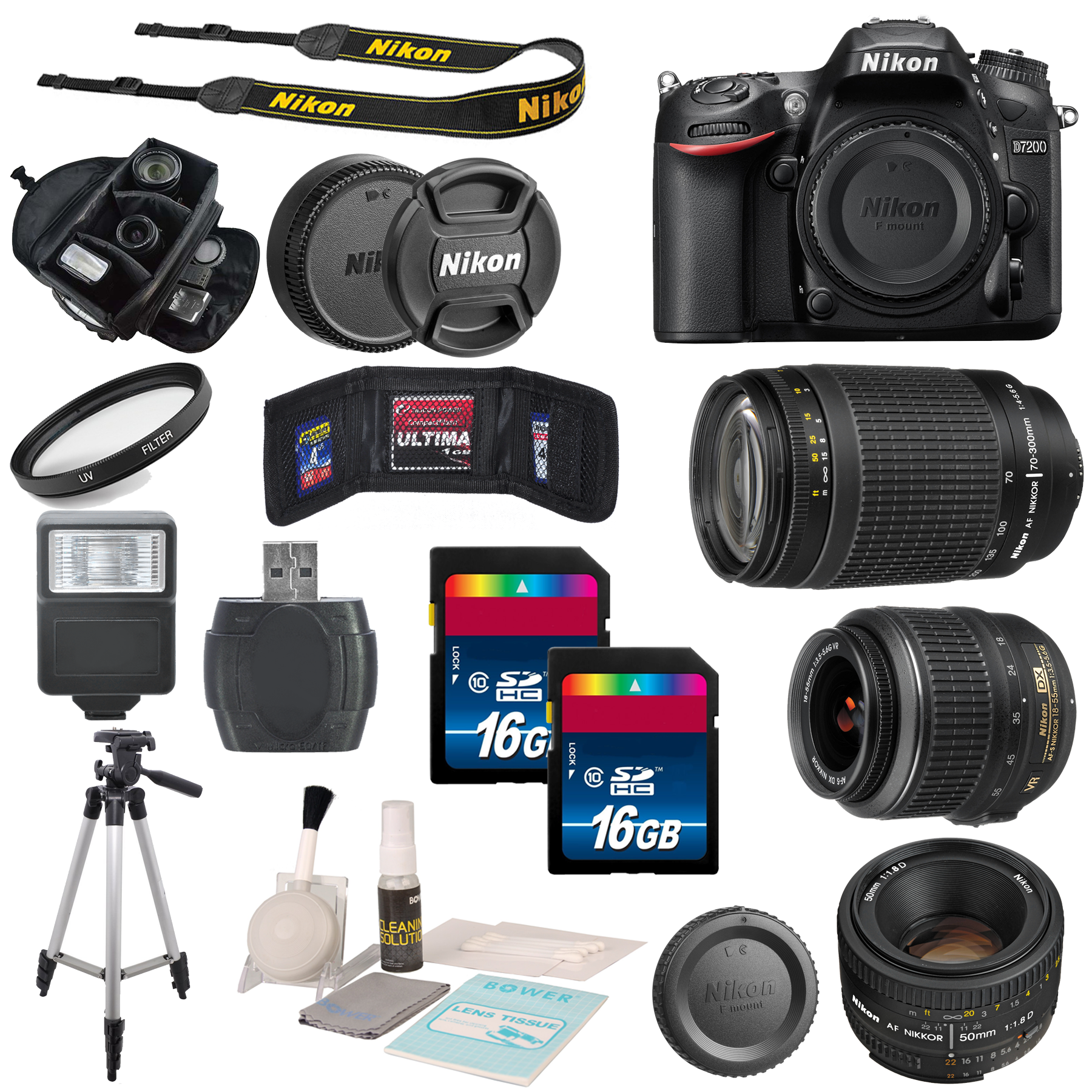 Nikon D7200 Digital SLR Camera Body Bundle