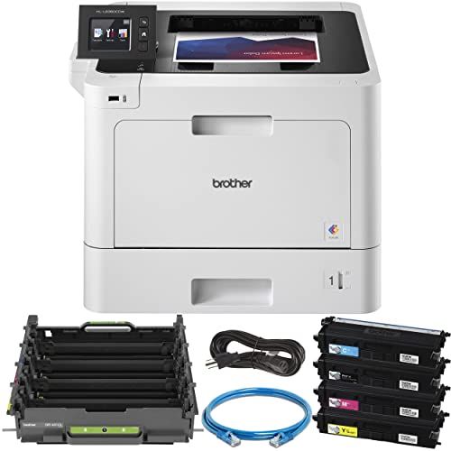 dråbe lytter kritiker Brother Business Color Laser Printer, HL-L8360CDW, Wireless Networking,  Automatic Duplex Printing, Mobile Printing, Cloud Printing + Ethernet Cable  Bundle