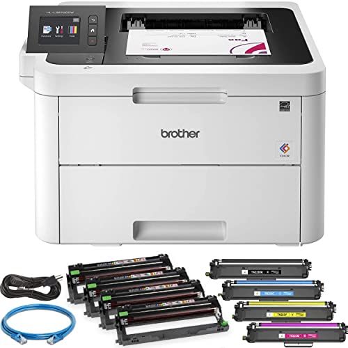 Compact Digital Color Printer with Wireless and Duplex Printing