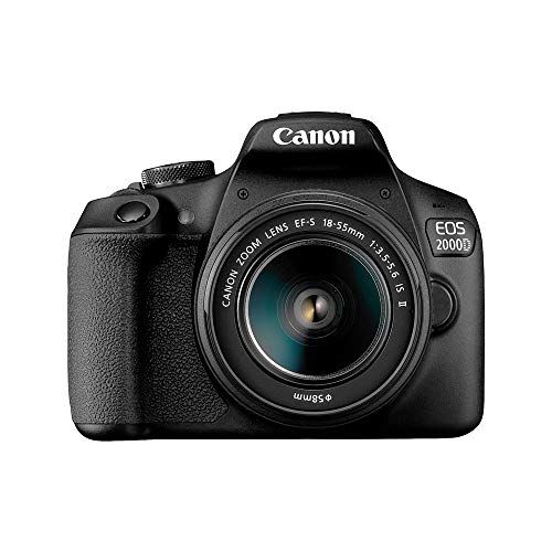 Canon EOS 2000D Rebel T7 DSLR Camera with 18-55mm f/3.5-5.6 Zoom