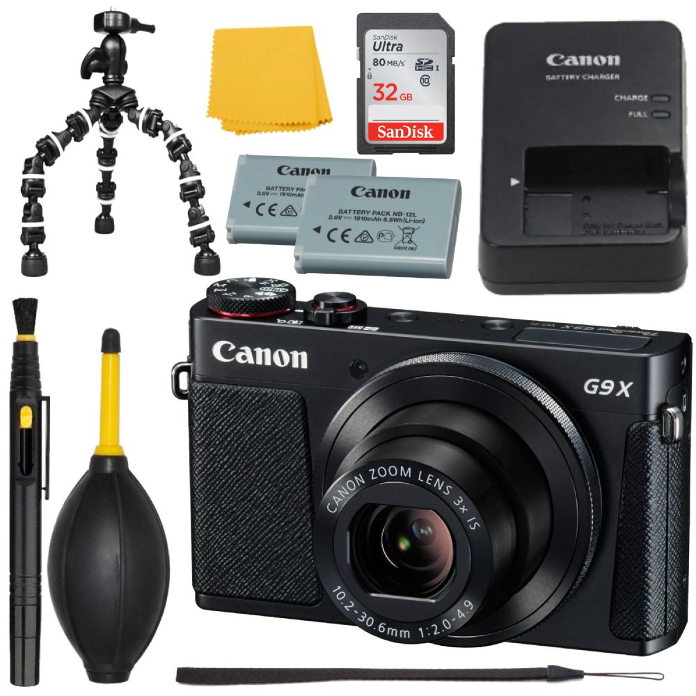 Met name Voeding Prediken Canon G9 X 20.2 MP Compact Digital Camera - 1080p - Black +MORE