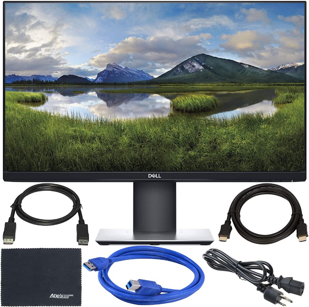 Dell P2419H 24" 169 Ultrathin Bezel IPS Monitor + Display Port Cable