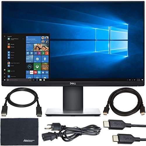 Dell P2419HC 23.8" 16:9 Ultrathin Bezel IPS Monitor + Display Port Cable + HDMI Cable + USB Type