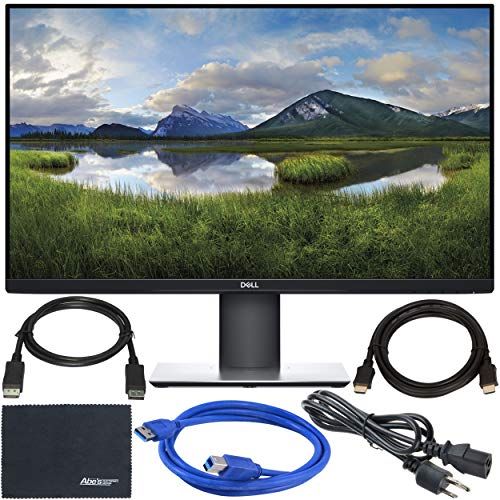 Dell P2719H 27" 169 IPS Monitor + Display Port Cable + HDMI Cable + USB 3.0 Cable + AOM