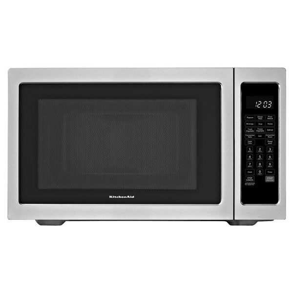 KitchenAid 1200W Convection Microwave and Grill - 1.5 cu ft - Stainless