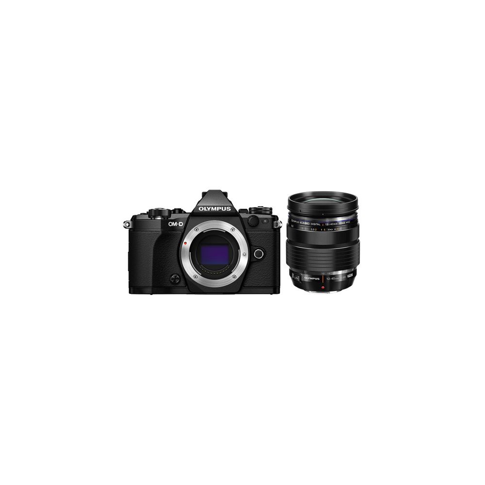 Olympus Om D E M5 Mark Ii Mirrorless Micro Four Thirds Digital Camera With 12 40mm F 2 8 Lens Kit Black