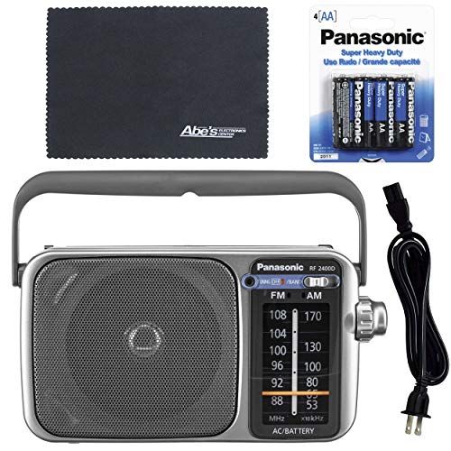 FM Radio Panasonic RF-2400D AM Silver 