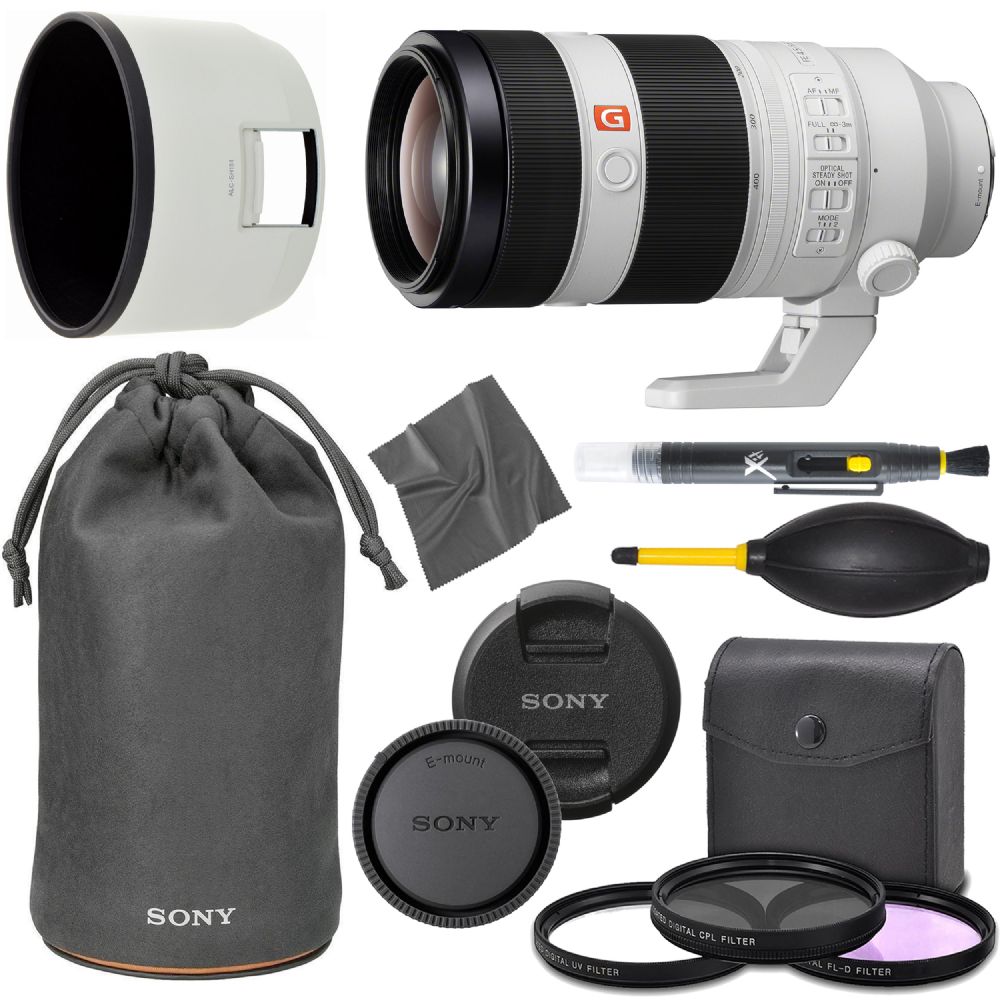 marketing Wegenbouwproces Verlichting Sony FE 100-400mm f/4.5-5.6 GM OSS Lens (SEL100400GM) + AOM Pro Starter  Bundle Combo Kit - International Version (1 Year AOM Warranty) SEL100400GM