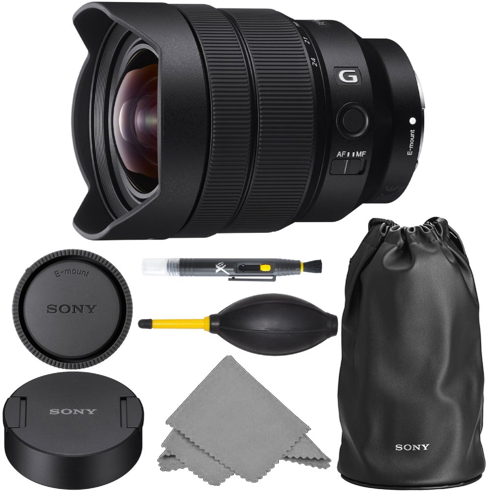 Sony Fe 12 24mm F 4 G Lens Sel1224g Aom Pro Starter Bundle Kit International Version 1 Year Aom Warranty Sel1224g