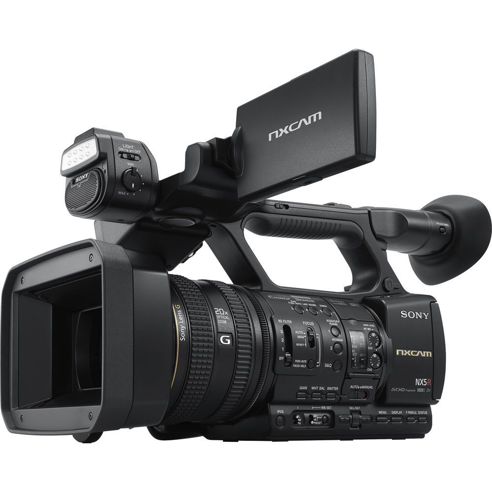 symbool bestellen aardbeving Sony HXR-NX5R NXCAM Professional Camcorder with Built-In LED Light HXR-NX5R