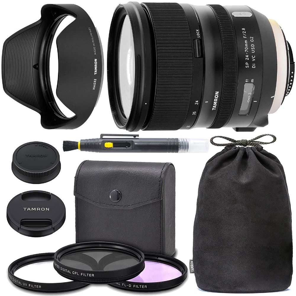 Tamron SP 24-70mm f/2.8 Di VC USD G2 Lens for Nikon F with Tamron Case