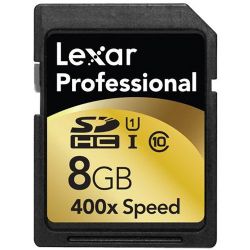 8GB Professional 400x SDHC UHS-I Memory Card for Cameras