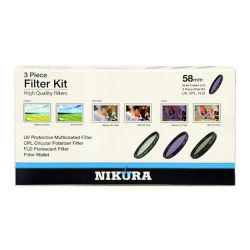 58mm 3-Piece Multi-Coated Filter Kit