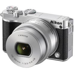 1 J5 Mirrorless Digital Camera with 10-30mm Lens (Silver)