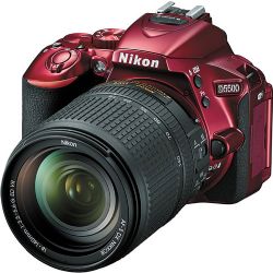 Nikon D5500 DSLR Camera with 18-140mm Lens (Red)