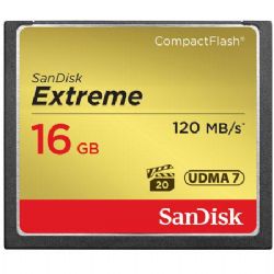 Sandisk 16GB Extreme Compact Flash Memory Card, speed 120MB/s