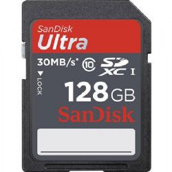 128GB Class 10, Ultra SDXC UHS-I Memory Card, 30 MB/s Read Speed