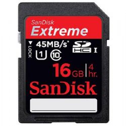 16GB Class 10, Extreme Secure Digital High Capacity (SDHC) Memory Card