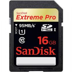 16GB Class 10 ExtremePRO SDHC Memory Card, 95MB Read Speed