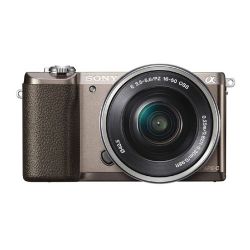 Sony -alpha a5100 Mirrorless Digital Camera with 16-50mm Lens Tan