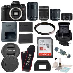 Canon EOS Rebel T6S DSLR 18-135mm f/3.5-5.6 IS STM Lens Bundle