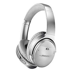 Bose QuietComfort 35 (Series II) Wireless Headphones, Noise Cancelling, Alexa voice control - Silver I Worldwide Version