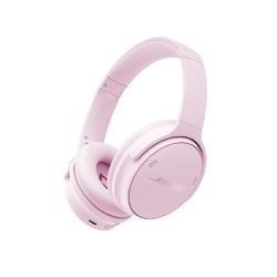 Bose QuietComfort Headphones - Wireless Bluetooth Headphones, Active Over Ear Noise Cancelling and Mic, USB-C Charging, Deep Bass, Up to 24 Hours of Playtime, Petal Pink - Limited Edition Color