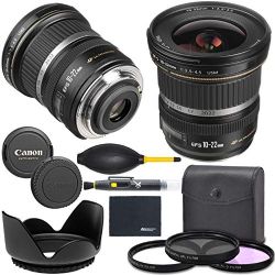 Canon EF-S 10-22mm f/3.5-4.5 USM Lens (9518A002) + AOM Bundle Package Kit - international Version (1 Year AOM Wty)