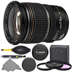 Canon EF-S 17-55mm f/2.8 I.S. USM Lens (1242B002) + AOM Pro Starter Bundle - international Version (1 Year AOM Warranty)