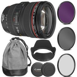 Canon EF 24-105mm f/4L IS USM Lens Deluxe Kit