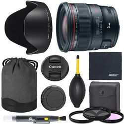 Canon EF 24mm f/1.4L II: USM Lens (2750B002) + AOM Starter Bundle - International Version