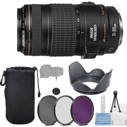 Canon EF 70-300mm f/4-5.6 IS USM Telephoto Zoom Lens + More