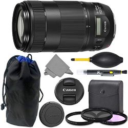 Canon EF 70-300mm I.S. II: (0571C002) Canon EF 70-300mm f/4-5.6 I.S. II USM Lens + AOM Pro Starter Bundle Combo Kit - International Version (1 Year AOM Warranty)