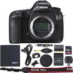 Canon EOS 5DS DSLR Camera (Body Only, 0581C002) + ZoomSpeed 128GB High Speed SDXC Memory Card + AOM Pro Bundle