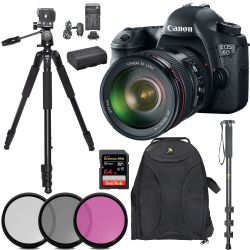 Canon EOS 6D Body W/ 24-105mm Tripod 64GB Kit